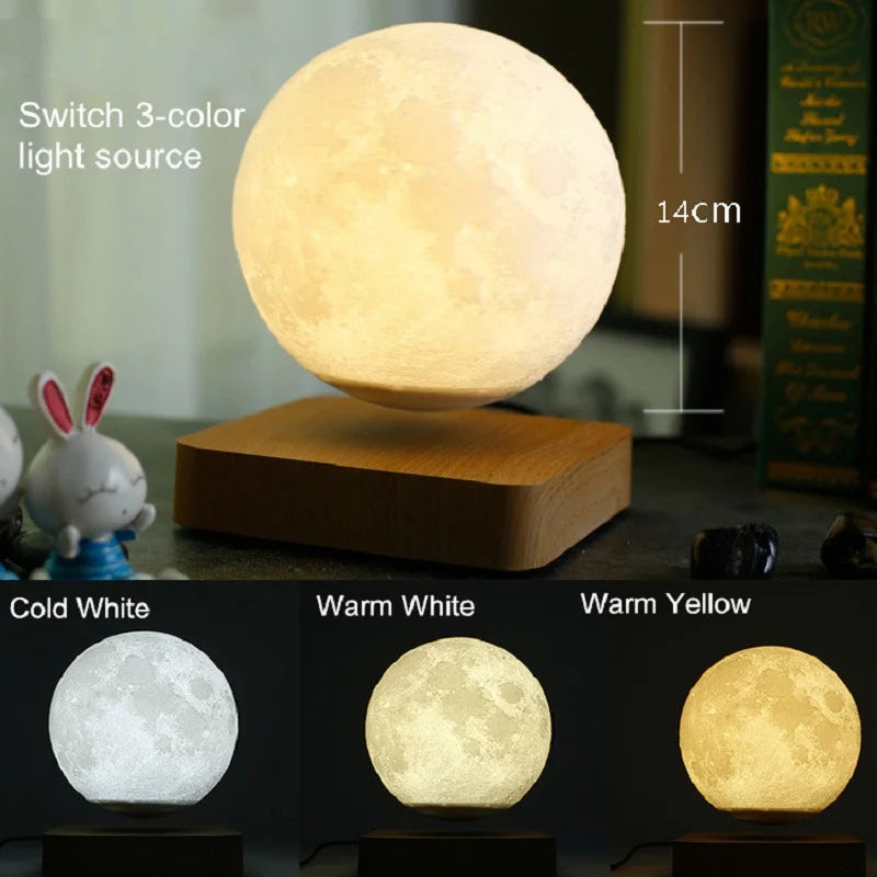 Decorative Night Light - Magnetic Levitation Moon Lamp