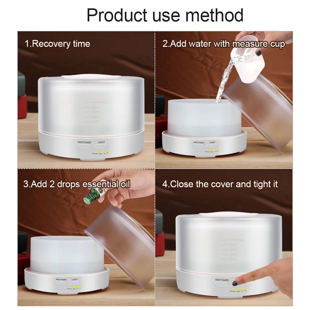 500ML Aromatherapy Essential Oil Diffuser
