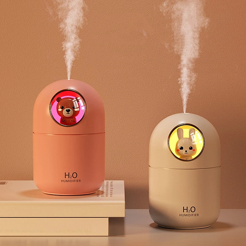 Lovely Cartoon Humidifier - USB - LED Light