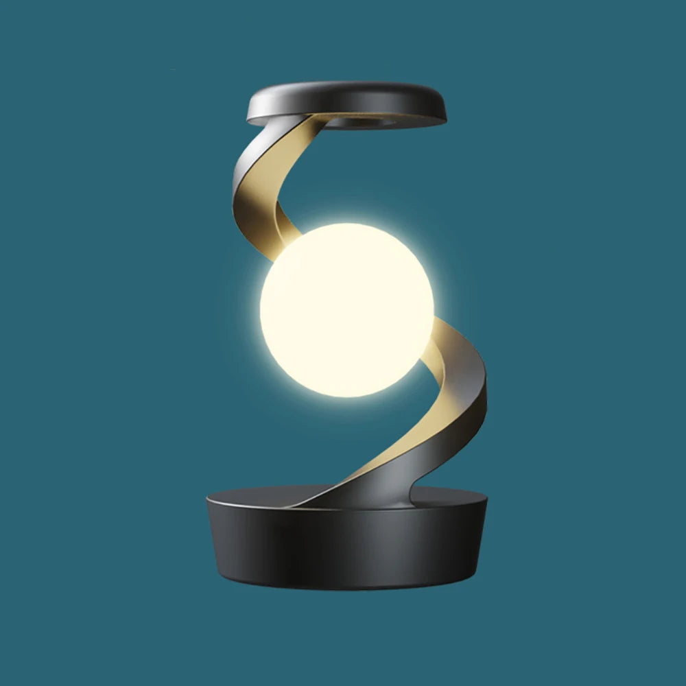 Wireless Charging Rotating Suspension with Decorative LED Lights
