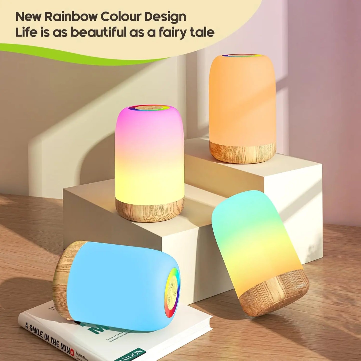 Bedside lamp - touch dimmable - rechargeable