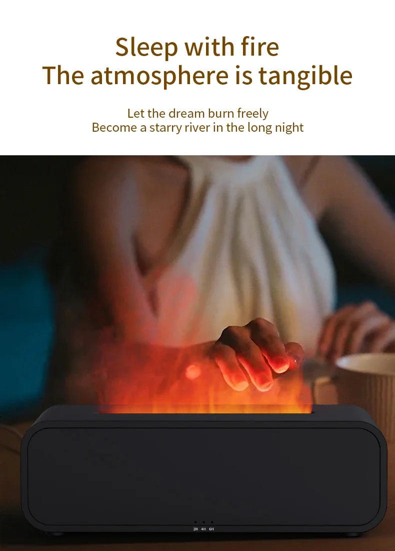 Aromatherapy - Simulated Flame - Remote Control - 7 Color Lighting