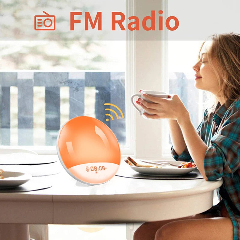 Light Alarm Clock - Sunrise/Sunset Simulation - FM Radio
