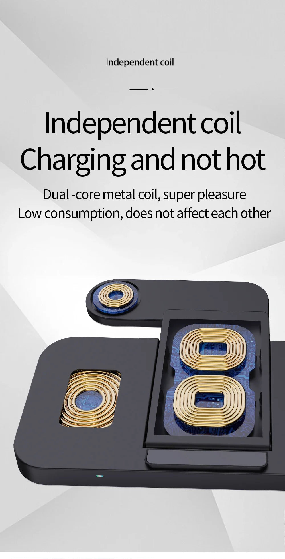Foldable 6 In 1 Wireless Charger Stand For iPhone