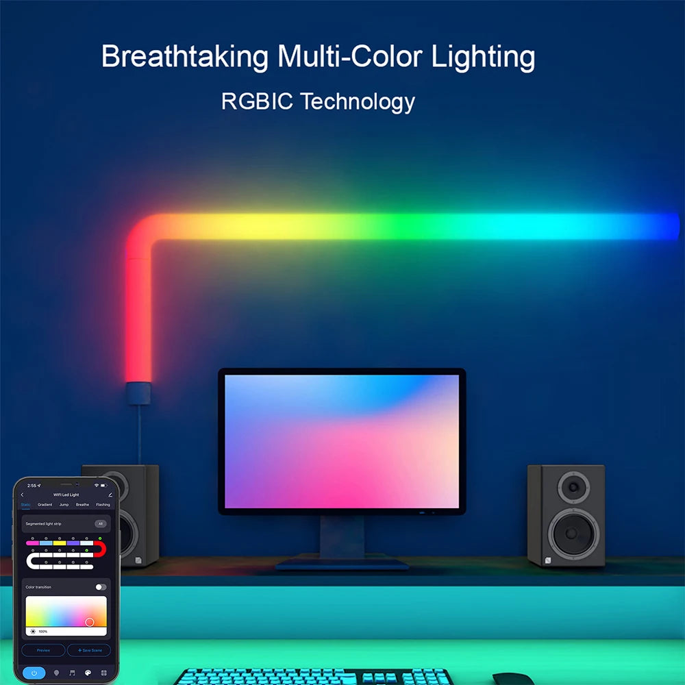 Smart Decorative RGB LED Lights - WiFi Remote Control