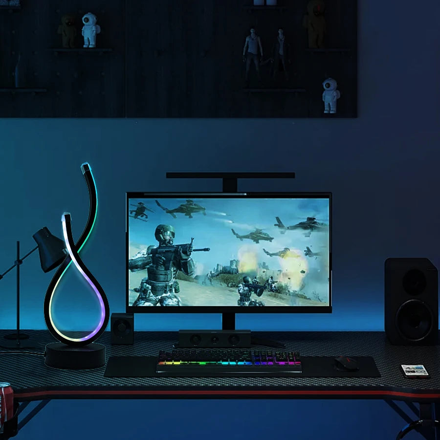 Modern LED Desk Lamp with USB Power
