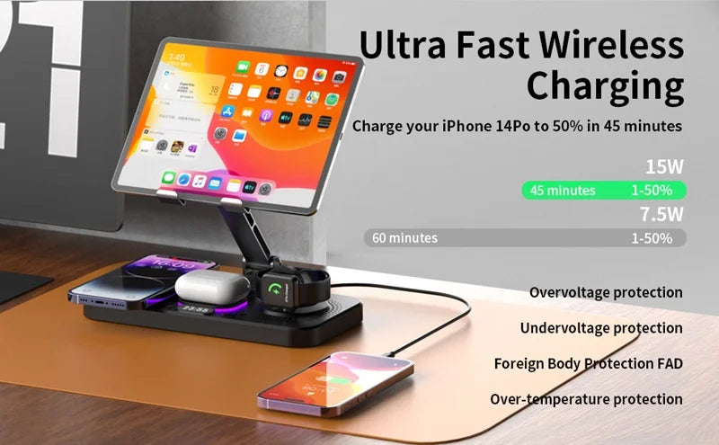 6 IN 1 Wireless Charger for Iphone