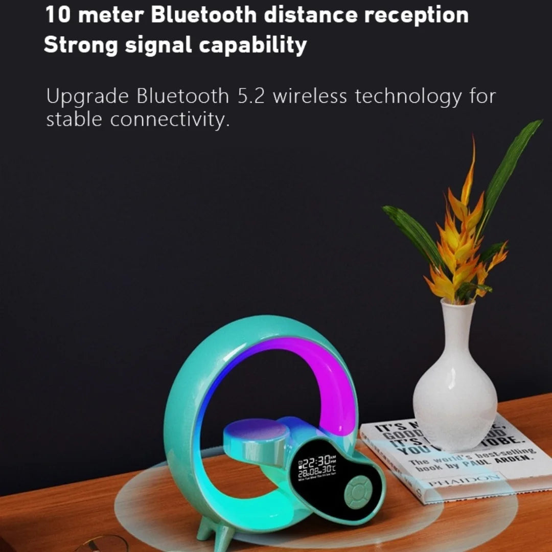Decorative Night Light with Wireless Charging and Sunrise/Sunset Simulation