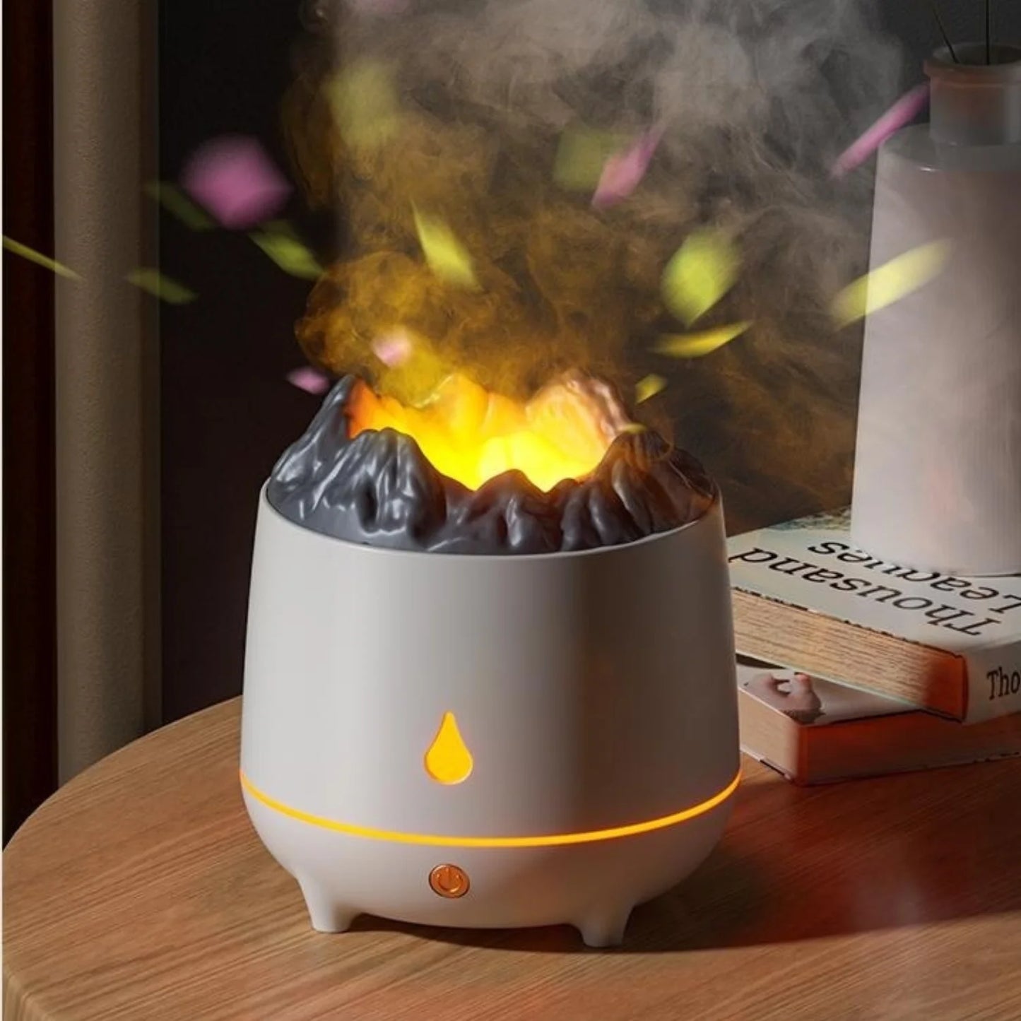 Aromatherapy Machine - Air Humidifier - USB Smart Volcano Flame Essential Oil Diffuser