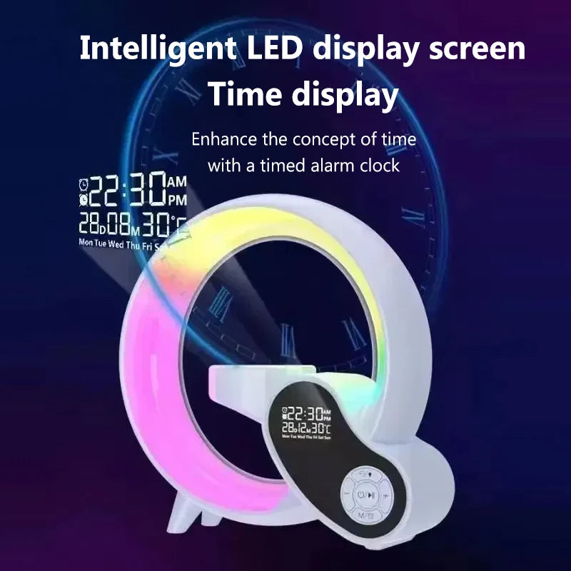 Decorative Night Light with Wireless Charging and Sunrise/Sunset Simulation