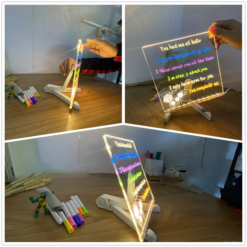 LED Message Note Board Decorative Light