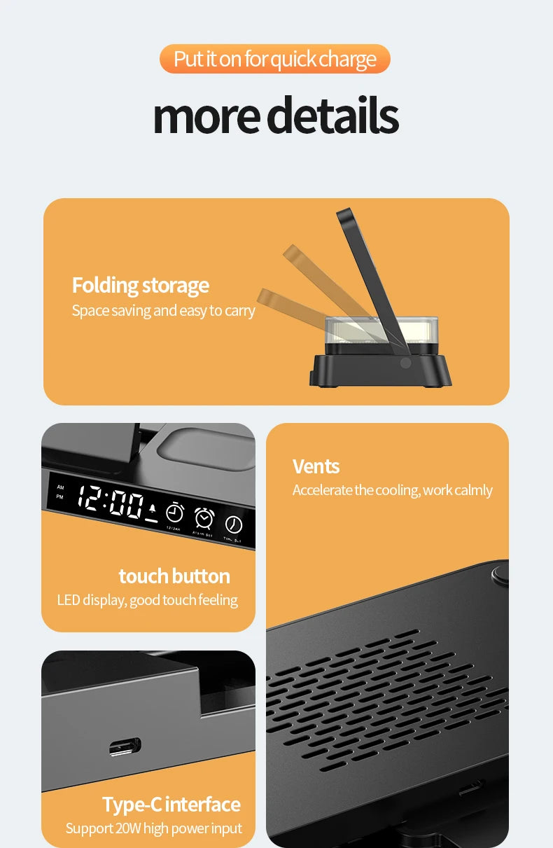 30W 3 In 1 Wireless Charger