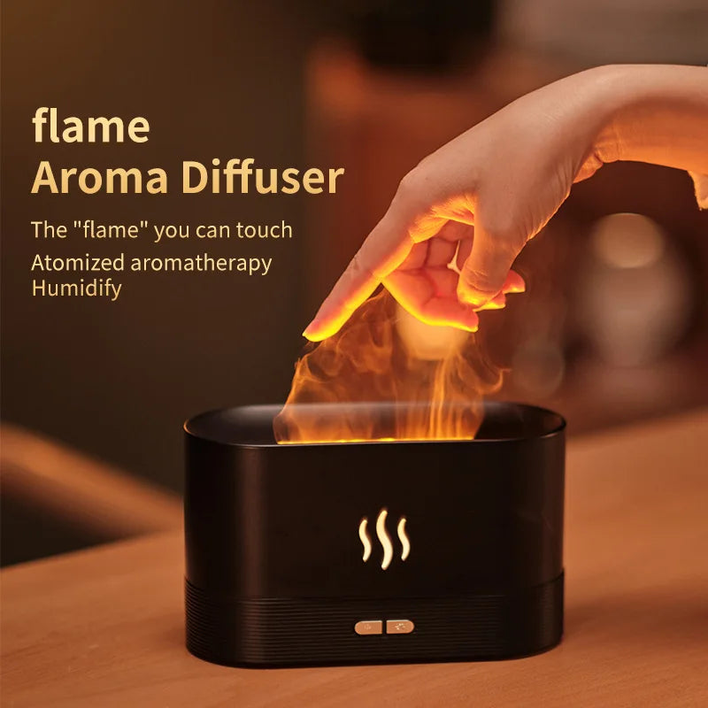 Aromatic Diffuser || RGB Flame || Essential Oil || D4