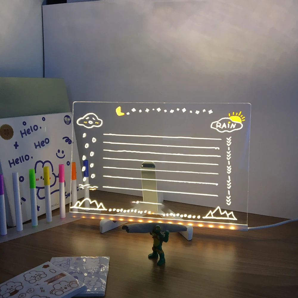 LED Message Note Board Decorative Light
