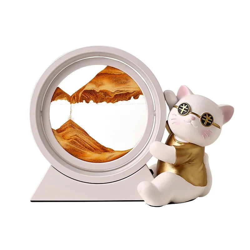 Cute Bear Flowing Sand Decoration Lights