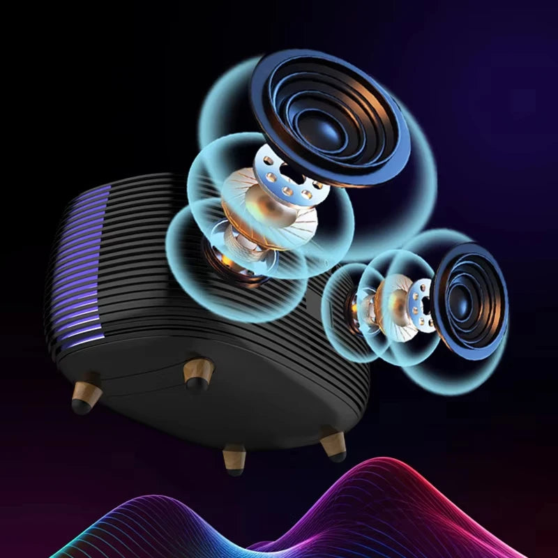 Wireless Charging with Decorative Lighting and BT Speakers