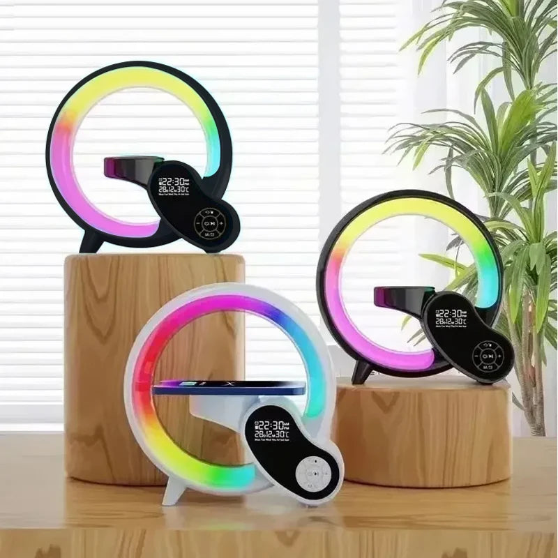 Decorative Night Light with Wireless Charging and Sunrise/Sunset Simulation