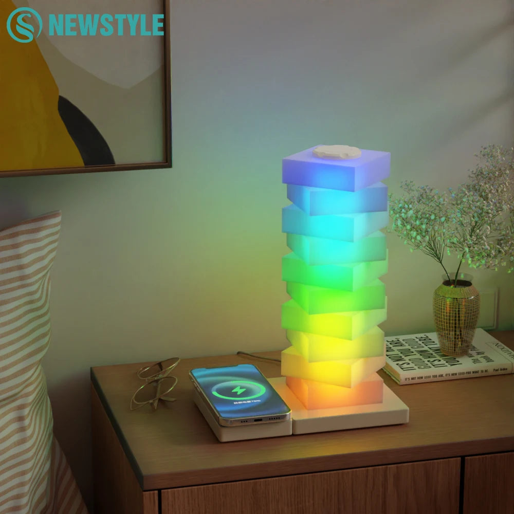 RGB DIY Desk Lamp with Wireless Charger