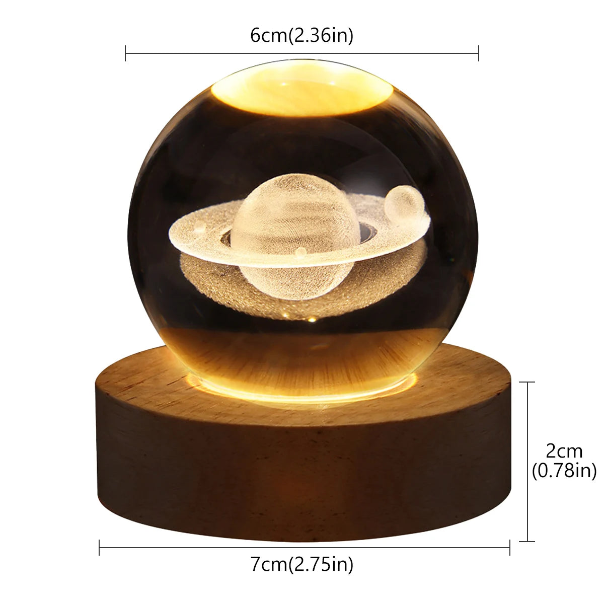 Decorative Crystal Globe Light