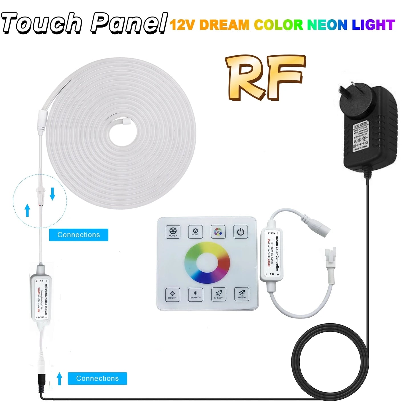 RGBIC Neon Decorative LED Lights Strip