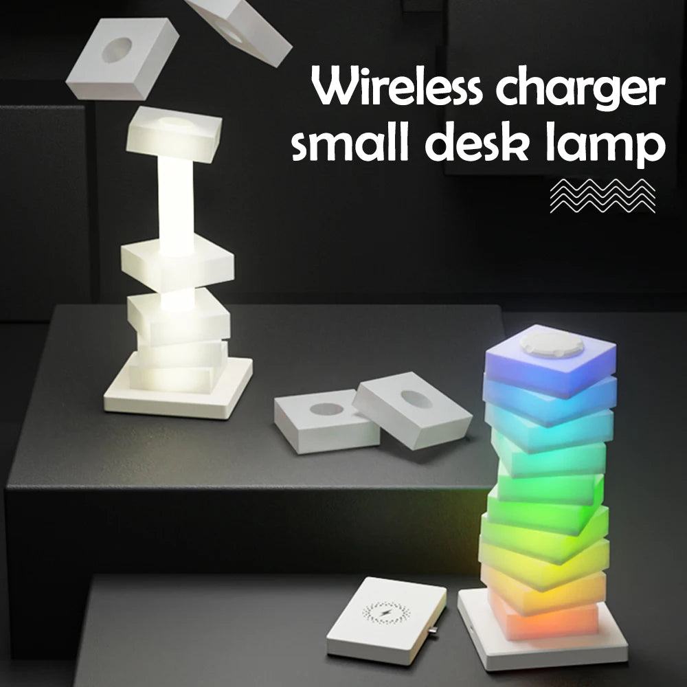 RGB DIY Desk Lamp with Wireless Charger