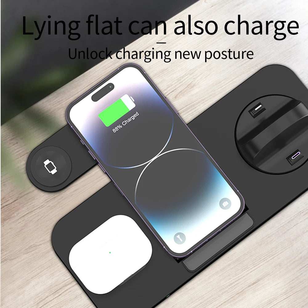 Foldable 6 In 1 Wireless Charger For Samsung