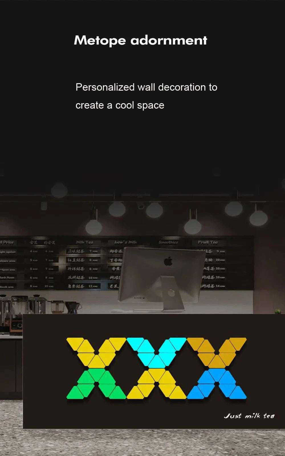 Decorative LED Triangle Quantum Light - APP Controls