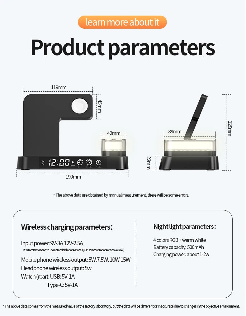 30W 3 In 1 Wireless Charger