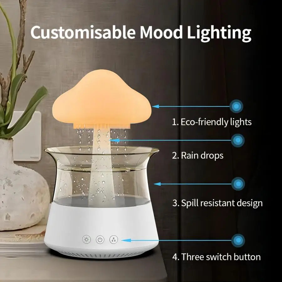 Aromatherapy - Colorful Lamp - Relax Cloud Rain Diffuser