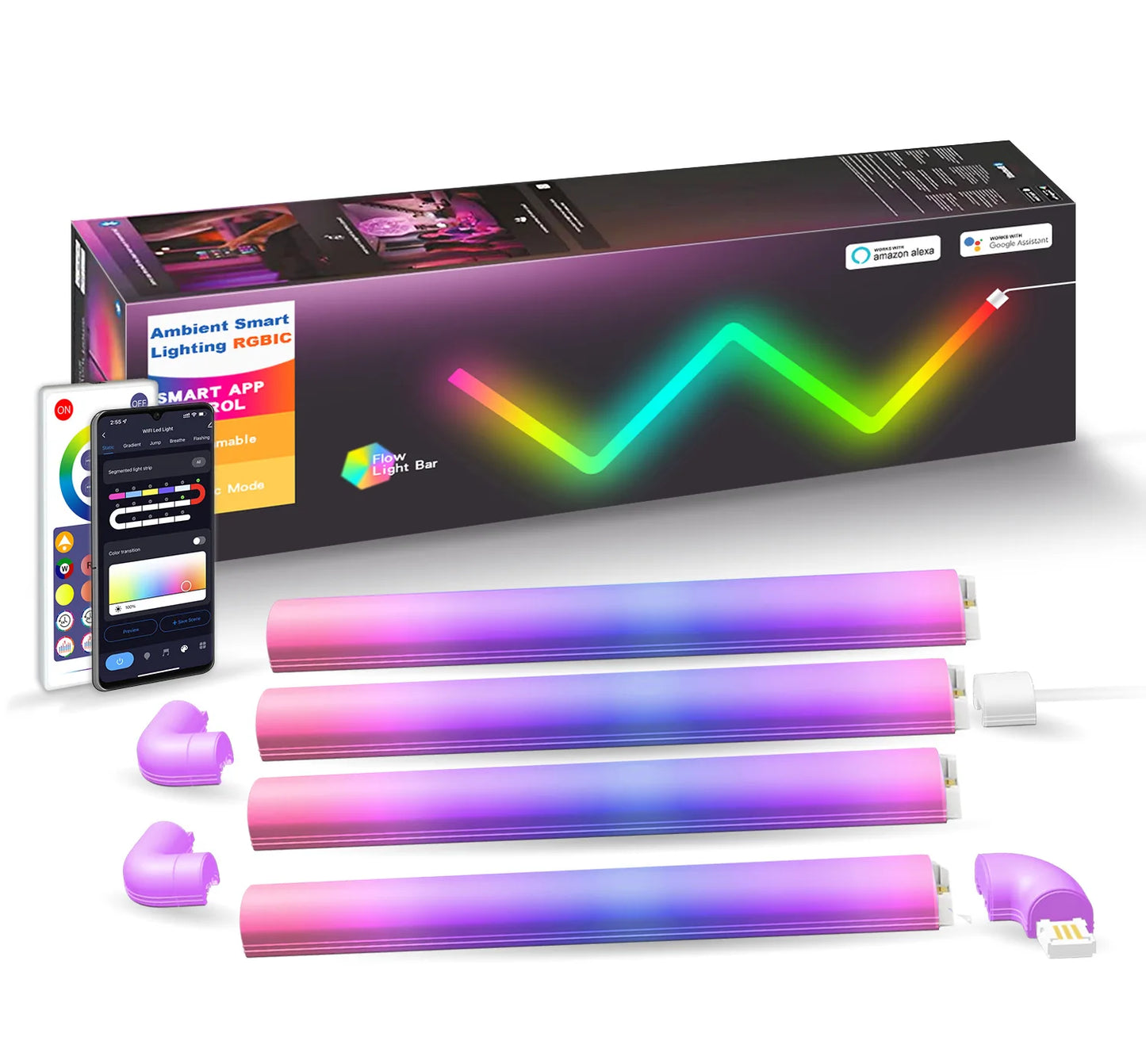 Smart Decorative RGB LED Lights - WiFi Remote Control