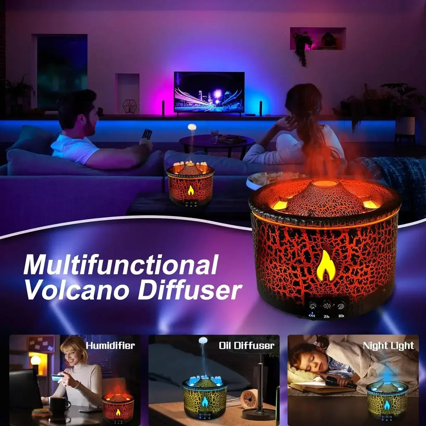 Volcano Flame Air Humidifier