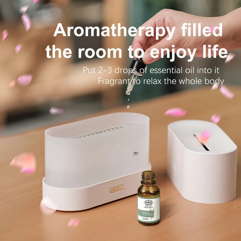 Aromatic Diffuser || RGB Flame || Essential Oil || D4