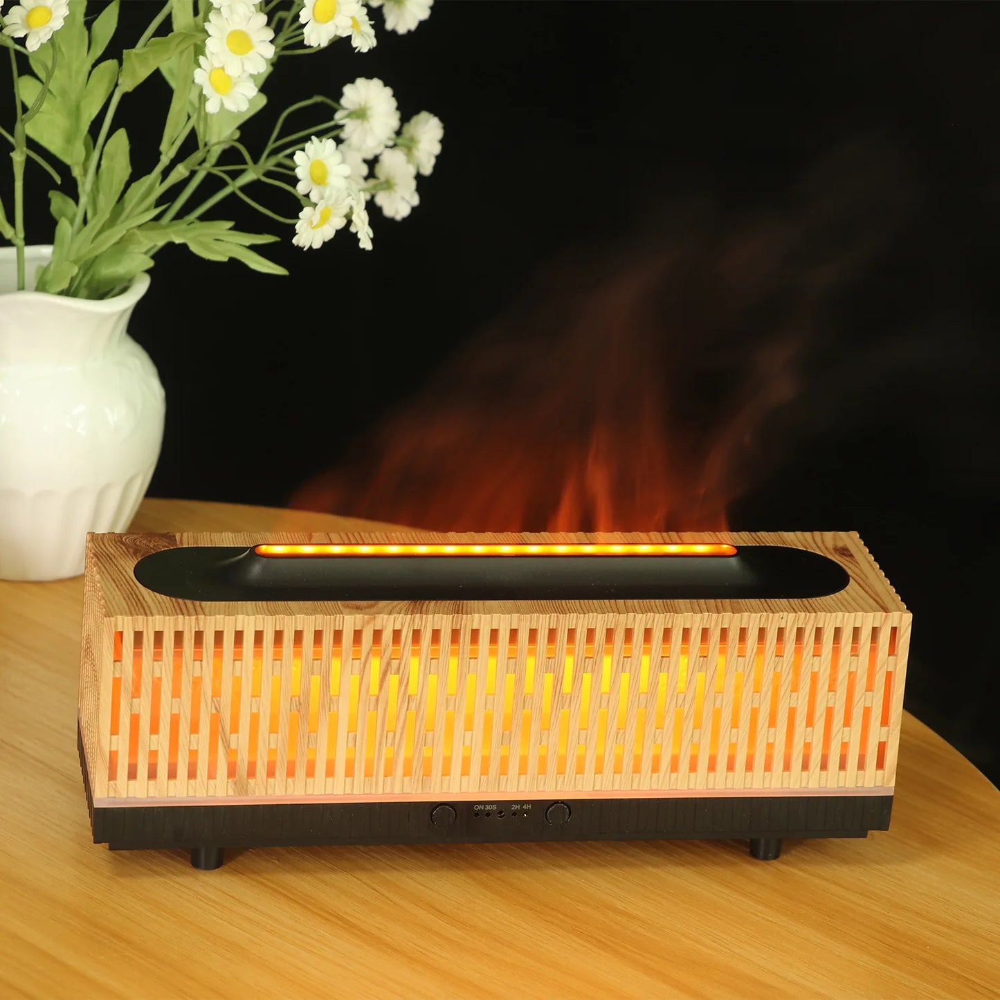 2024 New Fireplace Flame Humidifier - Simulated Flame Aromatherapy Machine
