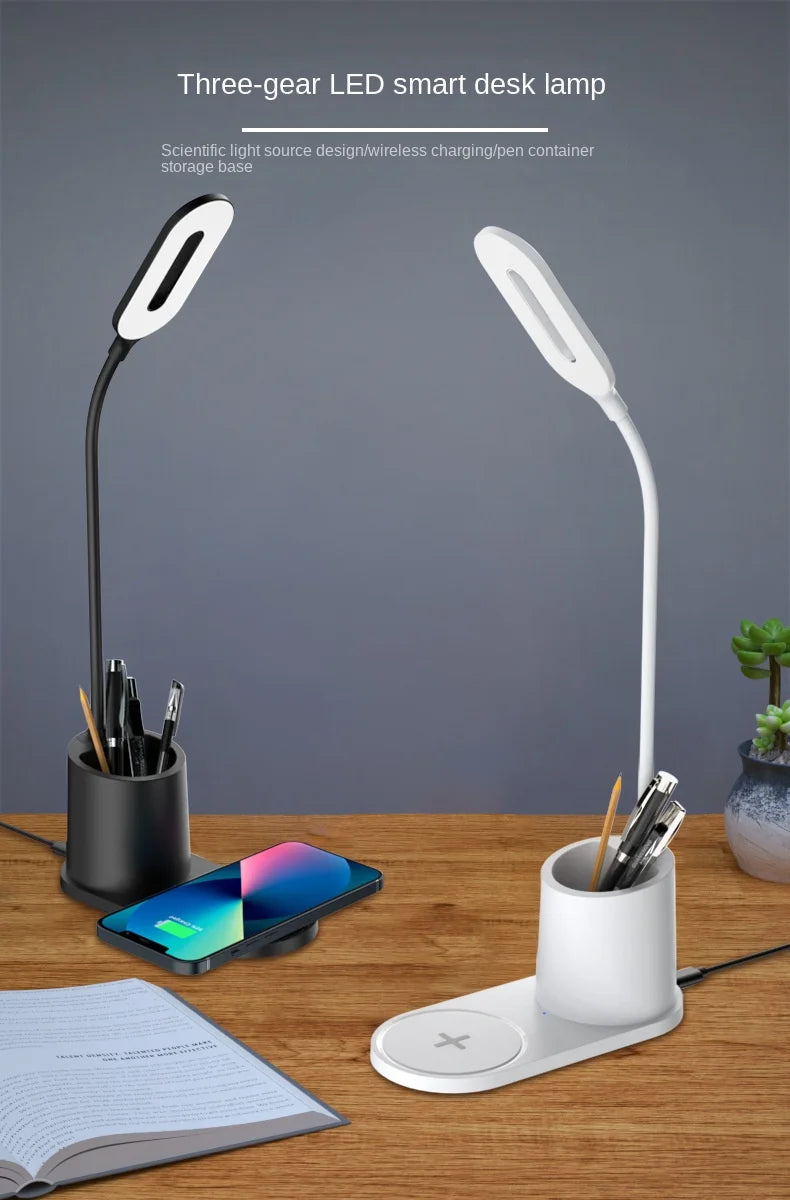 Multifunctional wireless Charger - Touch Control - Pencil Holder - Eye Protection