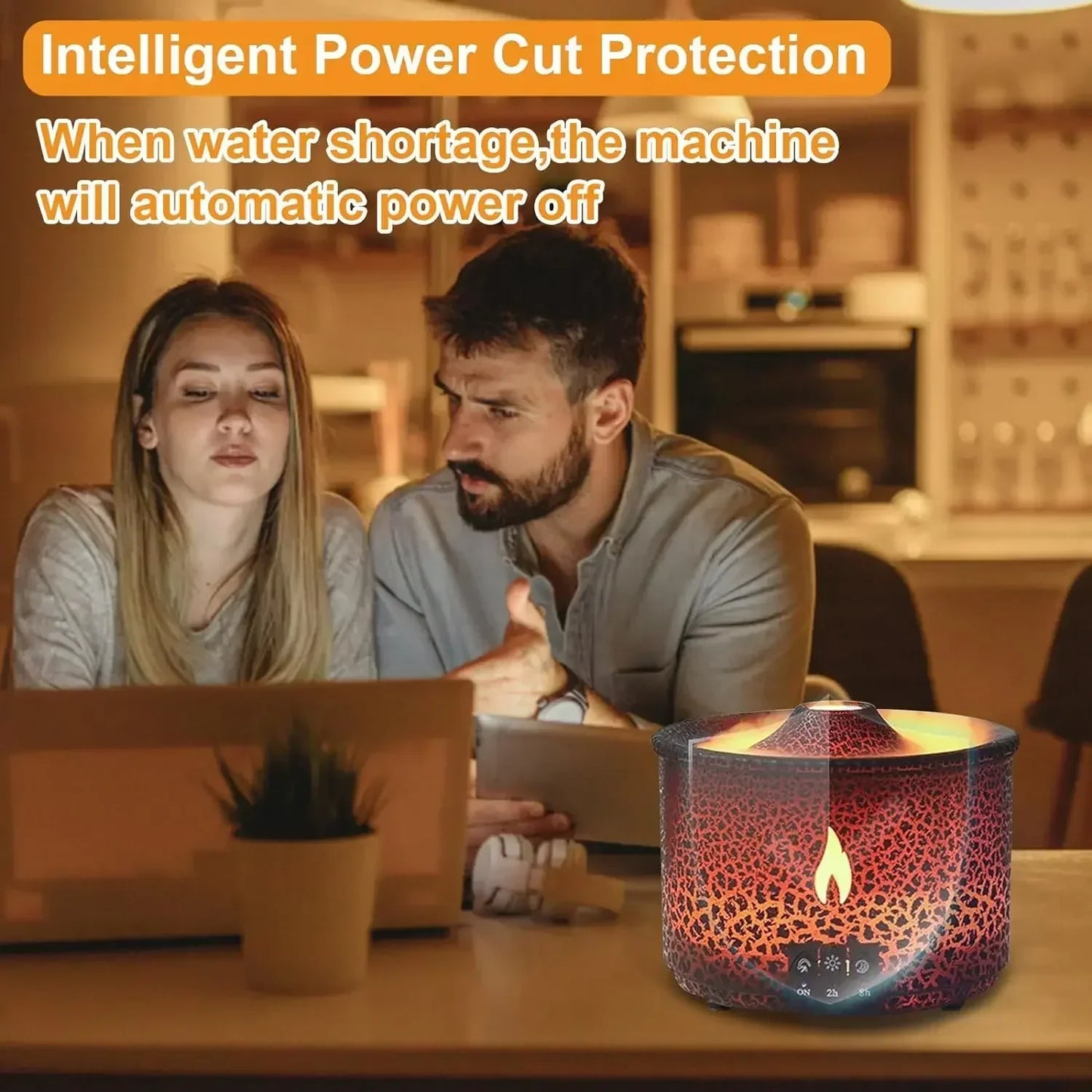 Volcano Flame Air Humidifier