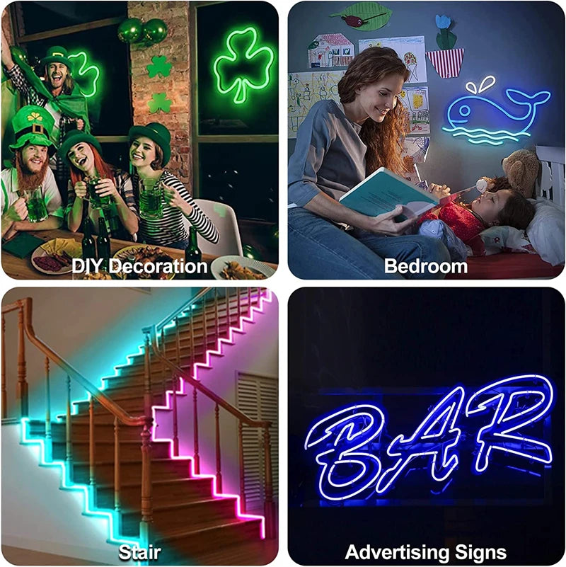 LED Neon Strip Lights - compatible with Alexa
