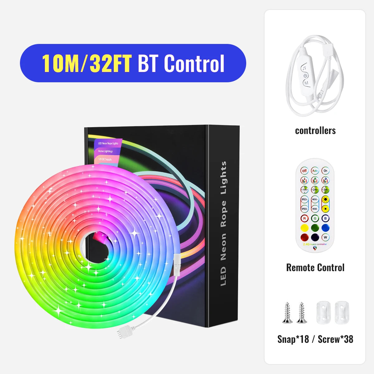 RGB Neon Decorative Led Lights strip, 108LEDS/M IP68