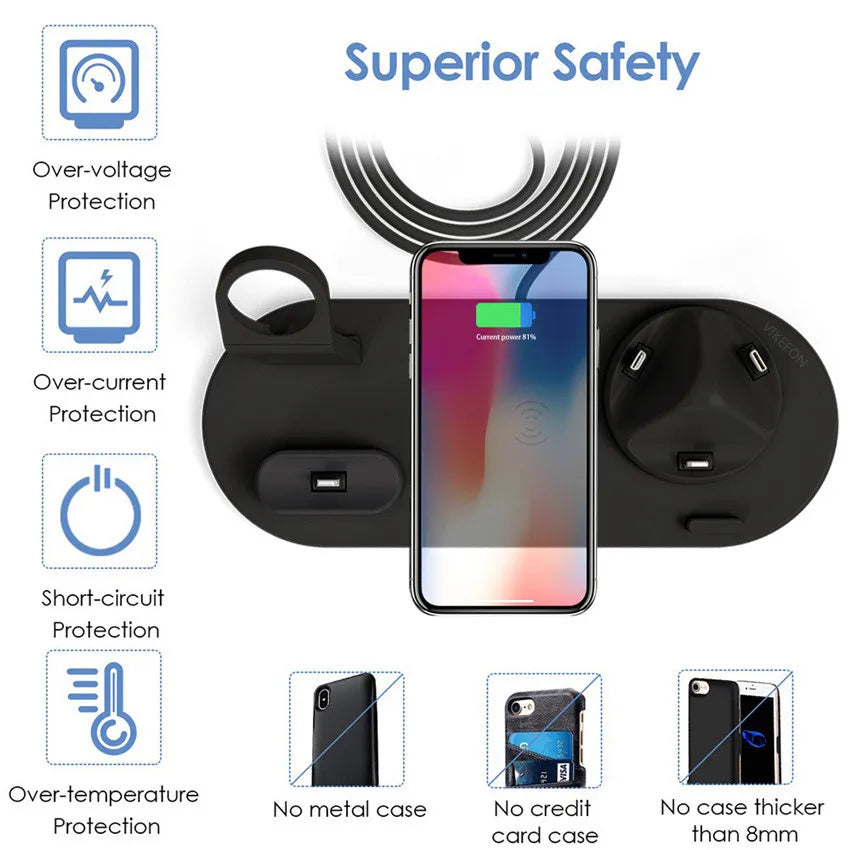 30W 7 in 1 Wireless Charger