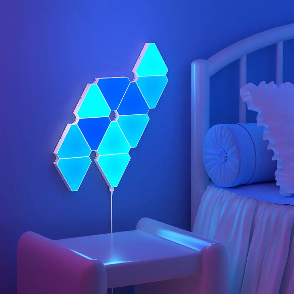 RGB Triangular Quantum Lamp LED Wall Lamp