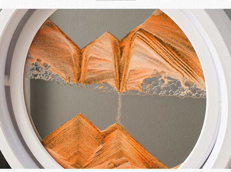 Creative Quicksand Table Lamp Moving Sand Art Picture 3D Hourglass