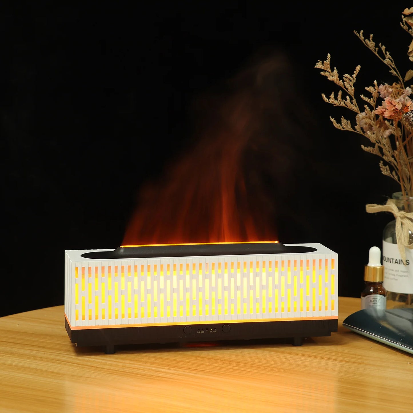 2024 New Fireplace Flame Humidifier - Simulated Flame Aromatherapy Machine