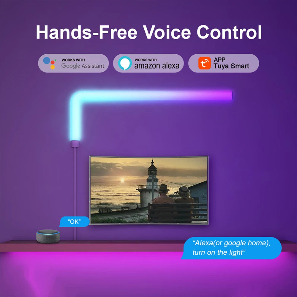 Smart Decorative RGB LED Lights - WiFi Remote Control