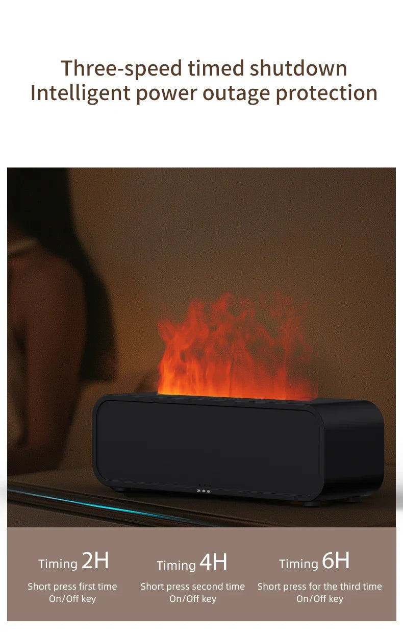 Aromatherapy - Simulated Flame - Remote Control - 7 Color Lighting