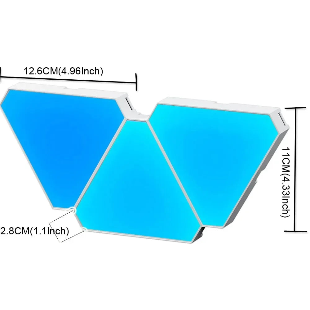RGB Triangular Quantum Lamp LED Wall Lamp