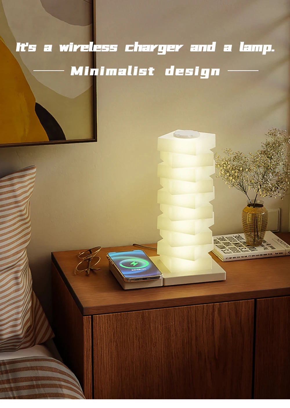 RGB DIY Desk Lamp with Wireless Charger