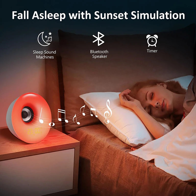 Clock Light Alarm Clock - Bluetooth Speaker