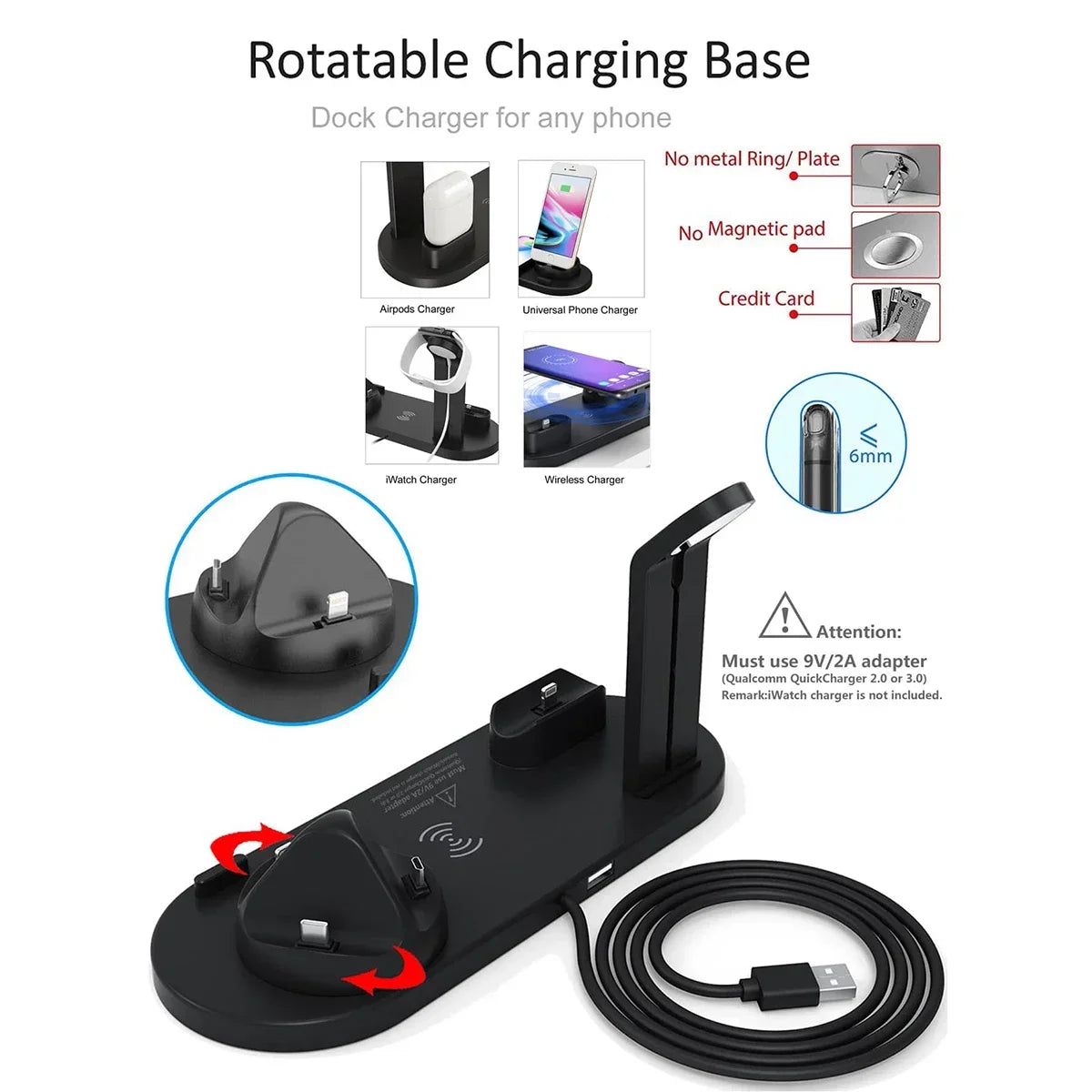 7 In 1 Wireless Charger For iPhone