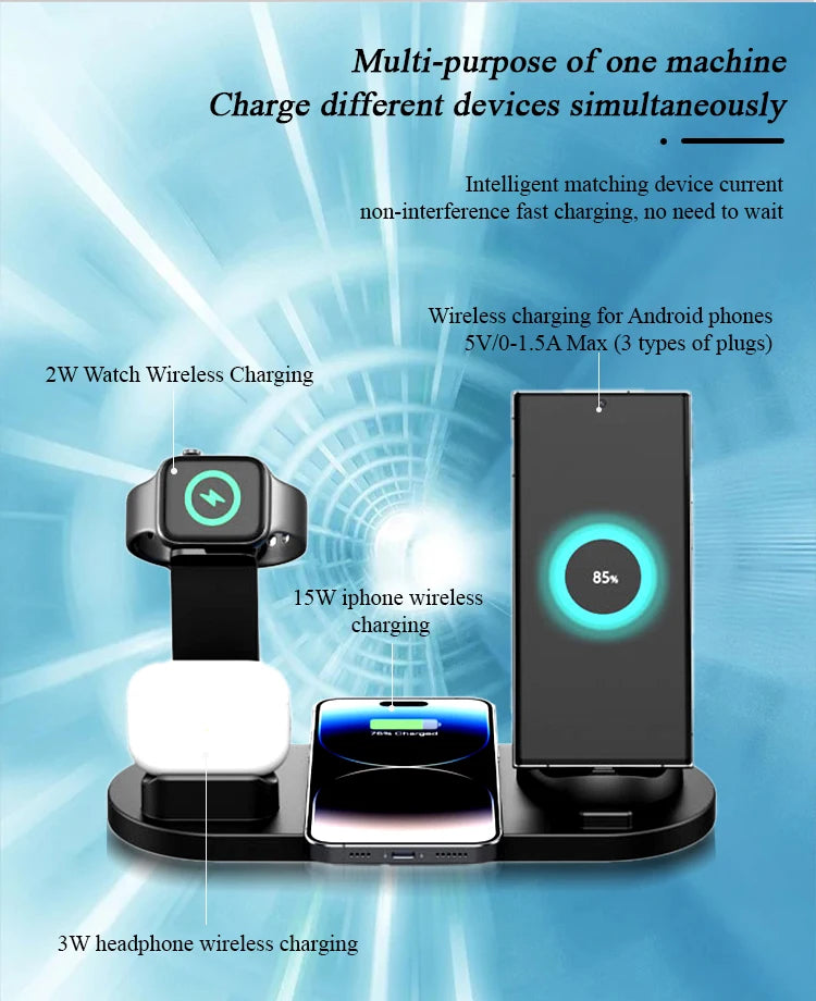 30W 7 in 1 Wireless Charger