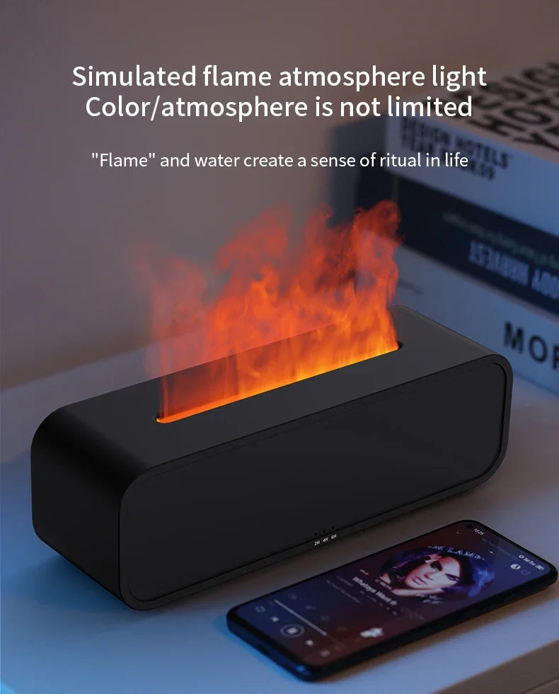 Aromatherapy - Simulated Flame - Remote Control - 7 Color Lighting