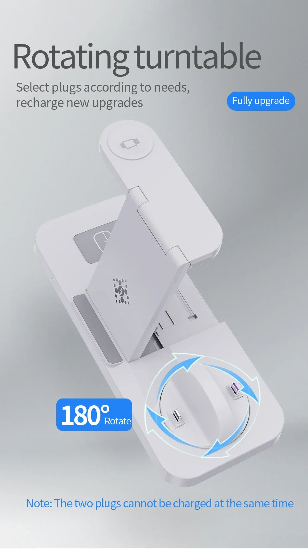 Foldable 6 In 1 Wireless Charger Stand For iPhone